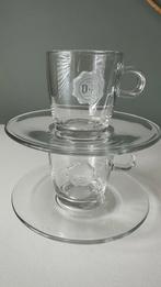 Douwe Egberts espresso kop en schotel (2), Ophalen of Verzenden, Overige stijlen, Kop(pen) en/of Schotel(s), Glas