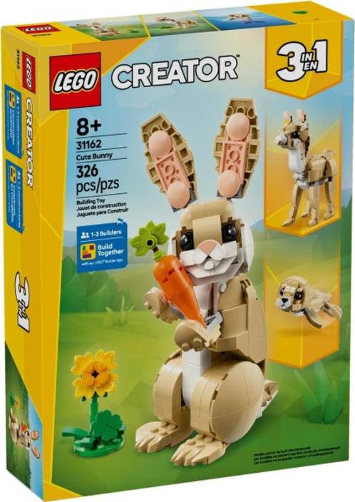 Lego Creator set 31162  Cute Bunny, Kinderen en Baby's, Speelgoed | Duplo en Lego, Nieuw, Lego, Complete set, Ophalen of Verzenden