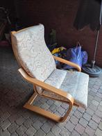 Ikea Poang Stoel - Gebruikt, Tuin en Terras, Ophalen, Gebruikt, Hout