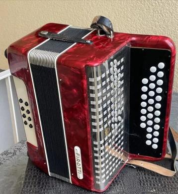 Mooie Firotti Trekzak knopaccordeon model 322 beschikbaar voor biedingen
