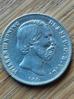1/2 gulden 1858 mooie kwaliteit, Postzegels en Munten, Munten | Nederland, Ophalen of Verzenden, Koning Willem III, 1 gulden