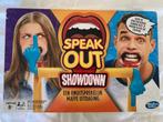 Spel speak out showdown 4+ spelers, Hasbro, Ophalen of Verzenden, Een of twee spelers, Zo goed als nieuw