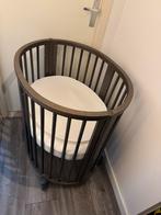 Stokke sleepi mini bed v3 hazy grey, Eenpersoons, Ophalen of Verzenden, Zo goed als nieuw, Grijs