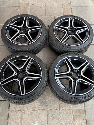 Mercedes AMG Velgen 18 inch Michelin Winterbanden NETJES! beschikbaar voor biedingen