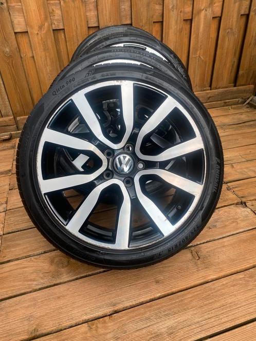 18”originele vw (Serron) velgen met z.b 5x112 225/40R18, Auto-onderdelen, Banden en Velgen, Banden en Velgen, Zomerbanden, 18 inch