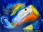 ‘ Caribian fish’ op doek 40x 50 cm, Ophalen of Verzenden