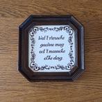 Vintage tegel tekst, Gebruikt, Onbekend, Ophalen of Verzenden, Onbekend