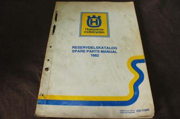 Husqvarna 1982 spare parts manual frame no. CN WN XN 11000 beschikbaar voor biedingen