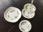 Taartschaal, etagiere en wandbordje Royal Albert, Antiek en Kunst, Antiek | Servies compleet, Ophalen of Verzenden