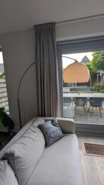 Booglamp rvs met kunststof kap in mooie conditie, Huis en Inrichting, Lampen | Vloerlampen, Ophalen, Zo goed als nieuw, Kunststof