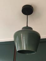Donkergroene en mintgroene hanglamp van keramiek, Ophalen, Zo goed als nieuw, Minder dan 50 cm