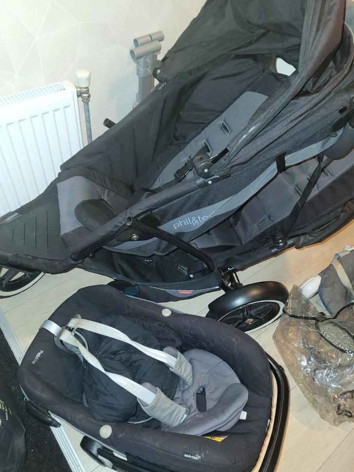 Phil & Teds Duo Kinderwagen + Autostoel, Kinderen en Baby's, Kinderwagens en Combinaties, Zo goed als nieuw, Combiwagen, Overige merken