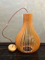 Lucide hanglamp Bodo VT wonen hout bamboe, 50 tot 75 cm, Design, Ophalen of Verzenden, Zo goed als nieuw