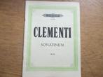 Clementi sonatinen opus 36 piano, Gebruikt, Verzenden, Klassiek, Artiest of Componist
