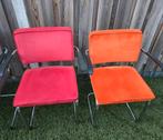 Zuiver Armechair Ridge Rib Buisframe stoelen 2 stuks, Huis en Inrichting, Stoelen, Ophalen, Twee