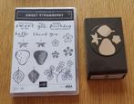 Stampin' Up! stempelset Sweet Strawberry + pons, Ophalen of Verzenden, Zo goed als nieuw