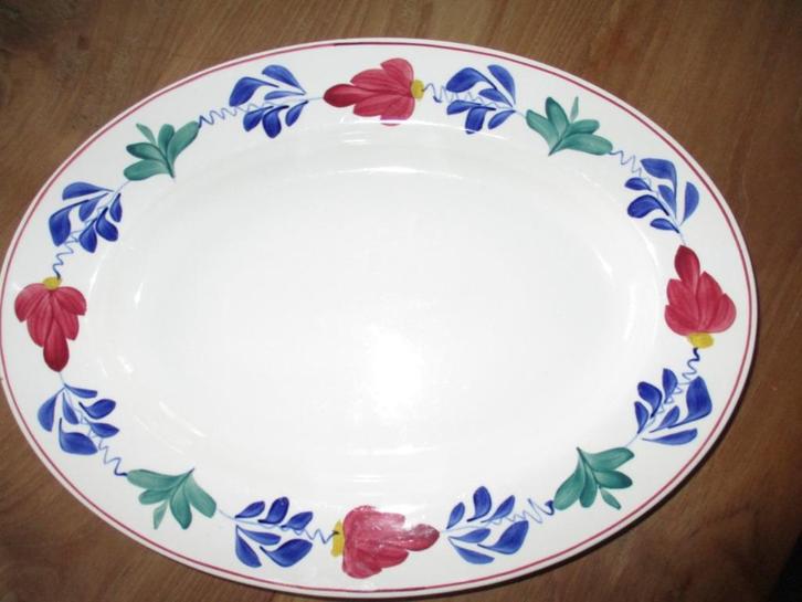 Boerenbont serveerschaal (vleesschaal), Antiek en Kunst, Antiek | Servies los, Ophalen of Verzenden