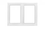 Kunststof kozijn b125 x h110 draaikiep draaikiep RAL 9016, Kunststof, Overige typen, Niet ingevuld, Nieuw