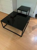 Zwarte industriële salontafel gaat om de grote, Huis en Inrichting, Tafels | Salontafels, Ophalen, Rond, 50 tot 100 cm, Minder dan 50 cm