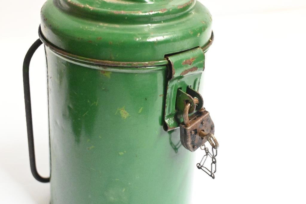 vintage collectebus met slotje collectanten bus, Ophalen of Verzenden, Gebruikt