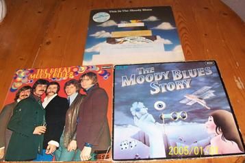 THE MOODY BLUES 3 DUBBEL ALBUMS beschikbaar voor biedingen