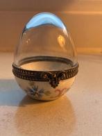 Porselein met Glazen Doosje, Antiek en Kunst, Curiosa en Brocante, Ophalen of Verzenden