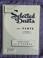 Selected Duets for Flute - volume 1 - Voxman, Klassiek, Les of Cursus, Dwarsfluit of Piccolo, Ophalen of Verzenden