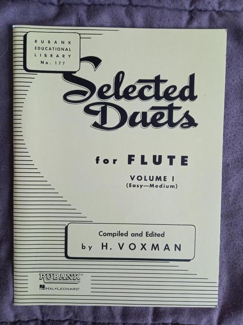 Selected Duets for Flute - volume 1 - Voxman, Muziek en Instrumenten, Bladmuziek, Zo goed als nieuw, Les of Cursus, Klassiek, Dwarsfluit of Piccolo