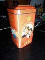 Leeg blik Oranje Hagel, tgv huwelijk Willem-Alexander-Maxima, Verzamelen, Blikken, Ophalen of Verzenden, Gebruikt, Overige, Overige merken