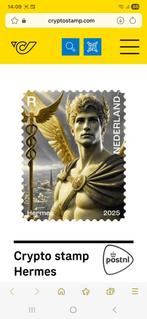 Crypto postzegel stamp GEEL cryptozegel NL Hermes postfris, Ophalen of Verzenden, Na 1940, Postfris