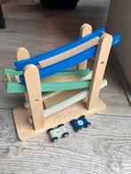 Houten Autorollerbaan HEMA met 2 Auto's, Ophalen of Verzenden, Gebruikt, Overige typen