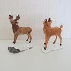 Lemax # 52019 + 92343 Stag+Deer (hertenbok+hert), Ophalen of Verzenden, Gebruikt