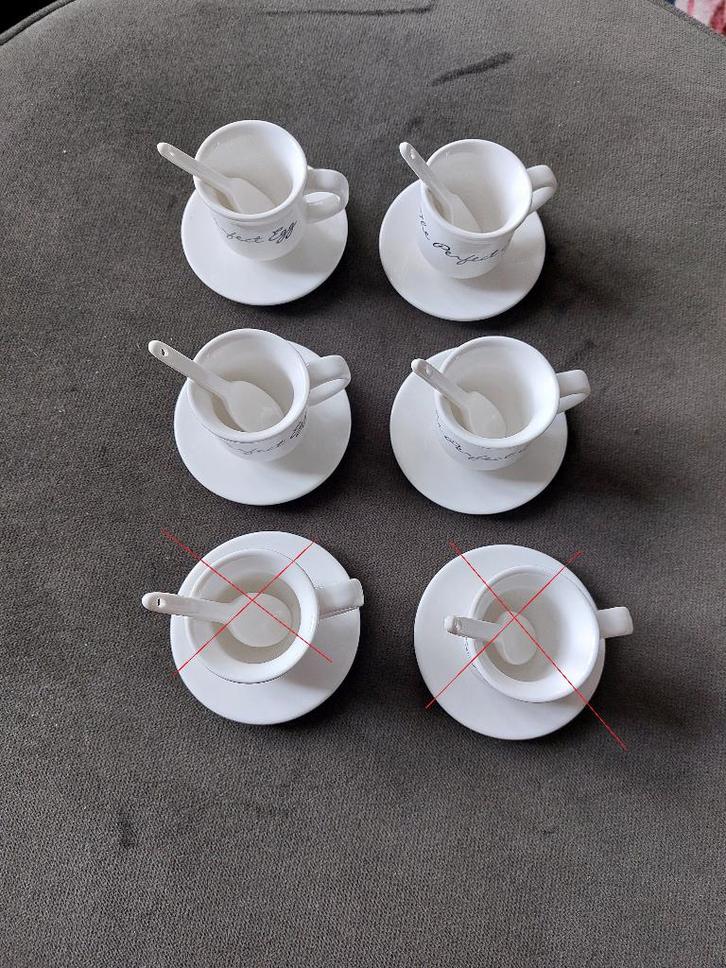 TK 4 eierdopjes (met lepeltjes) van Riviera Maison, Huis en Inrichting, Keuken | Servies, Zo goed als nieuw, Overige typen, Overige stijlen