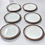 6X antiek servies Schotel schotels Denby zandsteen 16cm, Antiek en Kunst, Antiek | Servies los, Ophalen of Verzenden