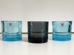 Iittala Kivi Glas kandelaar 80 mm drie stuks, Huis en Inrichting, Woonaccessoires | Kandelaars en Kaarsen, Overige materialen