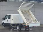 Iveco Daily 35C14 Kipper met Kist Dubbel Cabine 3,5t Trekhaa, Auto's, Bestelauto's, Stof, Gebruikt, Euro 6, Iveco