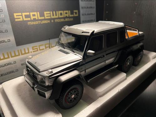 Autoart 1:18 Mercedes G63 AMG 6X6 Grijs, Hobby en Vrije tijd, Modelauto's | 1:18, Zo goed als nieuw, Autoart, Verzenden