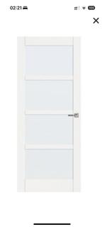 Binnendeur stomp wit gegrond 83x211,5 cm, Doe-het-zelf en Verbouw, Deuren en Horren, 80 tot 100 cm, Binnendeur, Ophalen of Verzenden