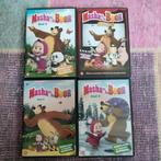 DVD Masha en de Beer 4 stuks video, Alle leeftijden, Ophalen of Verzenden, Zo goed als nieuw, Film