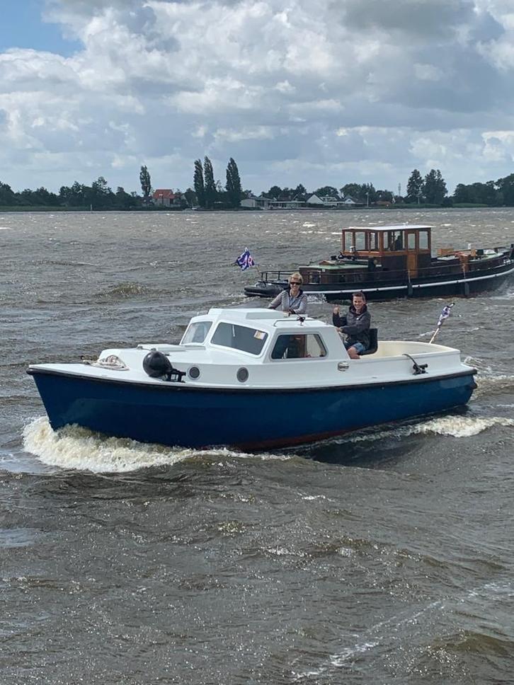 Spurt 25 (ONJ) kajuitsloep, Watersport en Boten, Sloepen, Gebruikt, 10 tot 30 pk, 6 meter of meer, Binnenboordmotor, Diesel, Polyester
