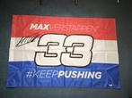 Verstappen Keep Pushing vlag groot, Verzamelen, Automerken, Motoren en Formule 1, Ophalen of Verzenden, Zo goed als nieuw, Formule 1