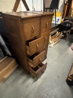 Antieke houten archiefkast, Ophalen, Zo goed als nieuw, 25 tot 50 cm, Minder dan 100 cm