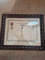 Medaille Militaire met Certificaat, Ophalen of Verzenden, Landmacht, Overige gebieden, Lintje, Medaille of Wings