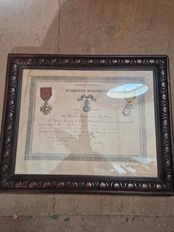 Medaille Militaire met Certificaat beschikbaar voor biedingen