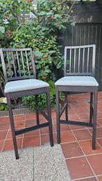 Set van 2 barstoelen, Huis en Inrichting, Barkrukken, Met voetsteun, 60 tot 90 cm, Ophalen of Verzenden, Zo goed als nieuw