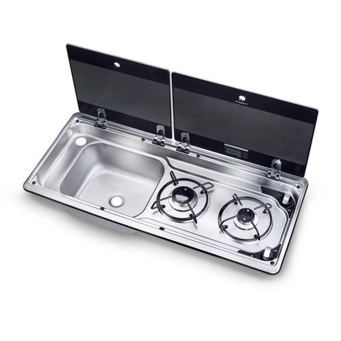 Dometic Kookplaat met Wasbak Combi - 9722L, Caravans en Kamperen, Camper-accessoires, Nieuw, Ophalen