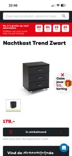 2 Nachtkastjes Swiss sense NIEUW, Ophalen, Minder dan 45 cm, Zo goed als nieuw, Minder dan 55 cm