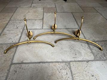 Messing wand Kapstokken - Set van 3 zware kwaliteit, 39 cm beschikbaar voor biedingen