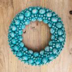 Schelpenkrans in turquoise leuk voor kerst of sinterklaas, Ophalen of Verzenden, Nieuw