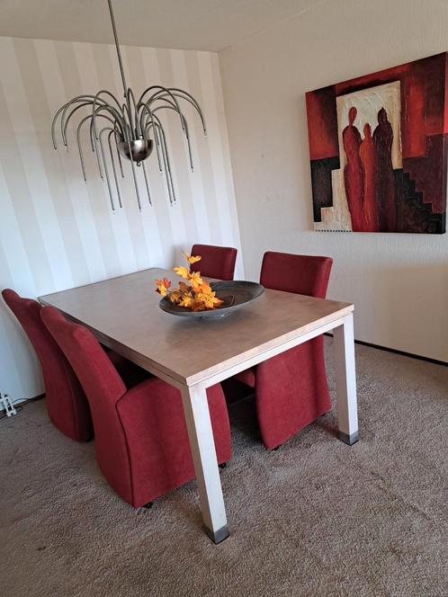 Eethoektafel licht eiken, Huis en Inrichting, Tafels | Eettafels, Gebruikt, 50 tot 100 cm, 200 cm of meer, Vijf personen of meer